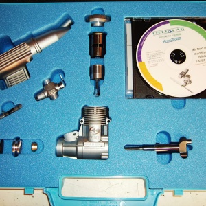 Moteur de modélisme en éclaté
