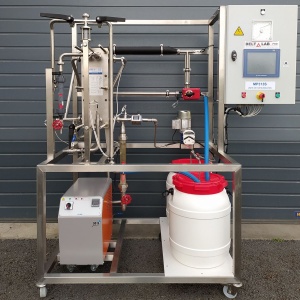 Pilote de pasteurisation à plaques triétage simplifié